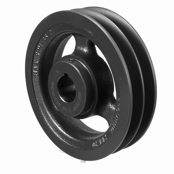 2 Groove Cast Iron Fhp - Finished Bore Sheave, 2BK70X 1 3/16